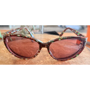 Vintage‎ Laura Ashley Sun 105 Cat Eye Sunglass Frames Mable Brown Preppy